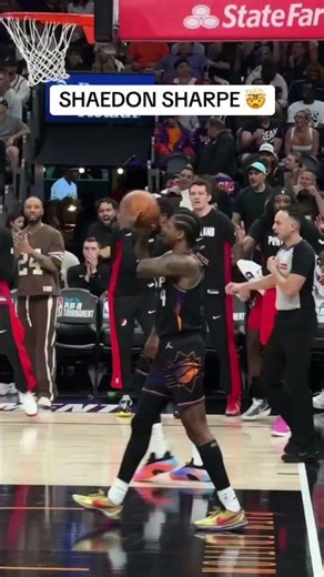 SHAEDON SHARPE CRAZY OOP DUNK FROM DENI AVDIJA #shaedonsharpe #deniavdija #slamdunk #dunk #nba #slam