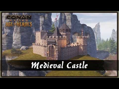 HOW TO BUILD A MEDIEVAL CASTLE [SPEED BUILD] - CONAN EXILES