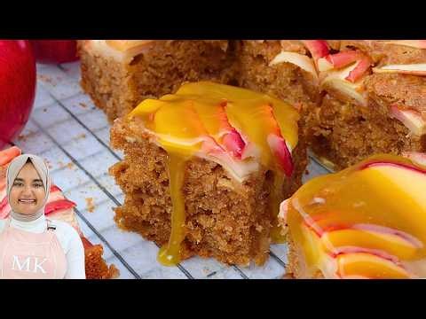 The BEST caramel apple cake I've ever had