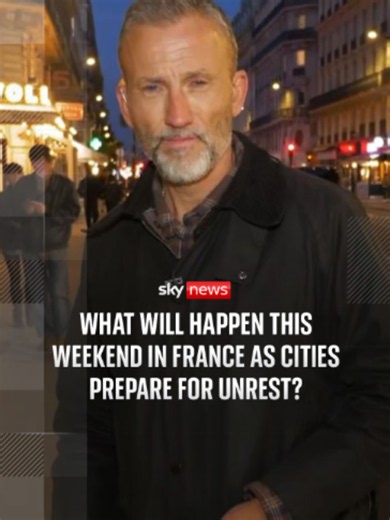 France is bracing for further protests this weekend over the high cost of living and the state of schools. Around 70,000 members of France's security personnel will be on duty on Saturday and major attractions will remain closed. Sky's Alex Rossi reports. #Paris #France #Protests #WorldNews