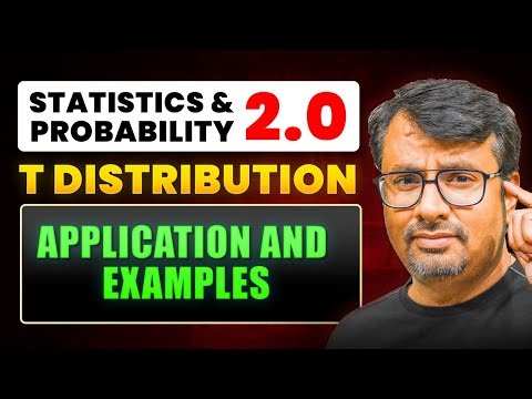 t- Test Hypothesis Testing of Population Mean | By GP Sir