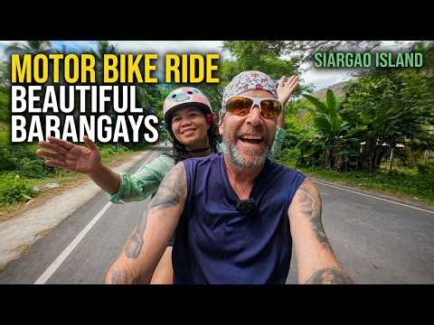 MOTOR BIKE RIDE THROUGH THE BEAUTIFUL BARANGAYS ON SIARGAO ISLAND PHILIPPINES #travel #siargao
