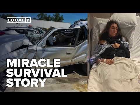 Woman survives rollover crash after hitting nearly 9-foot alligator with SUV