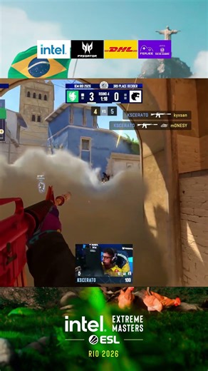 KSCERATO HUGE IMPACT on mid with a clean triple kill hold #esl #rio #cs #cs2