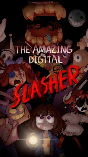 The Amazing Digital Circus… as a SLASHER?! #tadc #pomni #jax #ytshorts #shorts