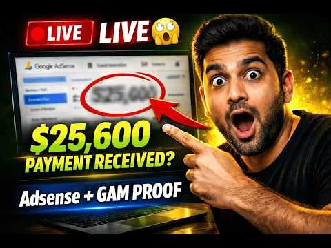 LIVE 😱 $25,600 AdSense + Google Ad Manager Payment Proof | Real Earnings Reveal