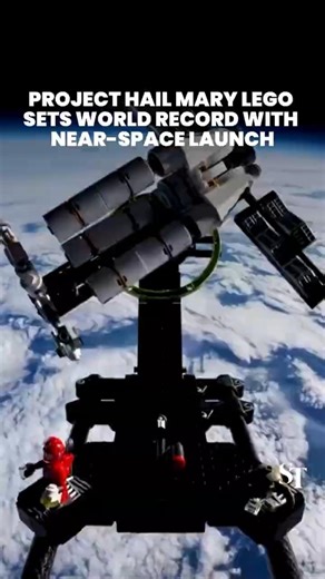 Project Hail Mary sets Guinness World Record with near-space Lego launch