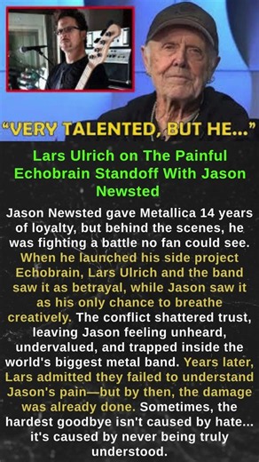 Lars Ulrich on The Painful Echobrain Standoff With Jason Newsted #shorts