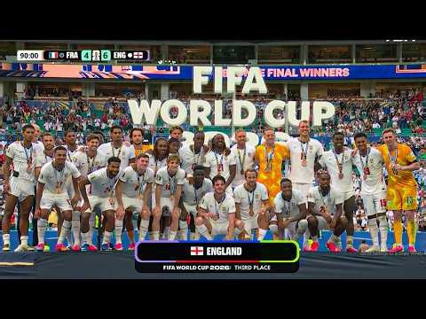 England Team Bronze Medal Ceremony | England vs France Highlights 3rd place | FIFA World Cup 2026