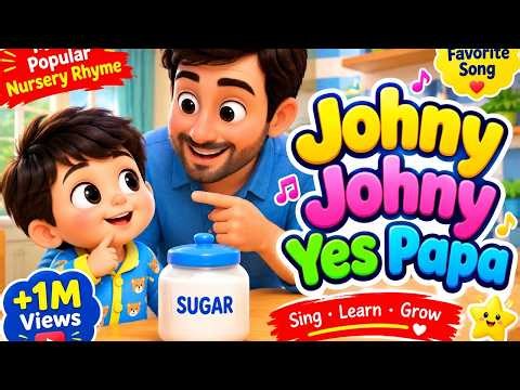 Johnny Johnny Yes Papa 🍭😋 | Nursery Rhymes for Kids | 3D Animation