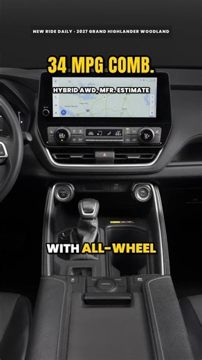 2027 Toyota Grand Highlander Woodland: All-Terrain Tires & a Built-In Cooler #Shorts