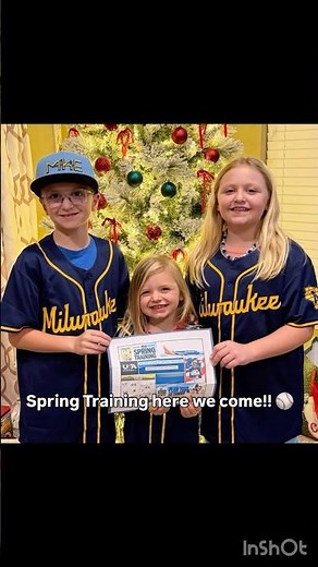 Merry Christmas! Arizona for Spring Training here we come! ⚾️#shorts #baseball #brewers