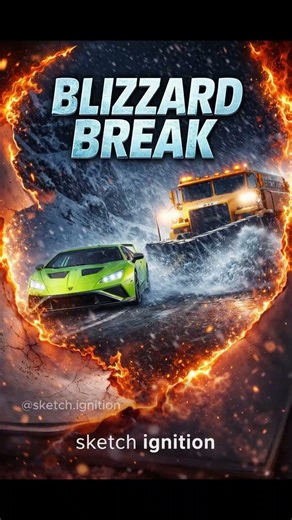 Lamborghini vs Snowplow | Blizzard Break | Sketch Ignition #26