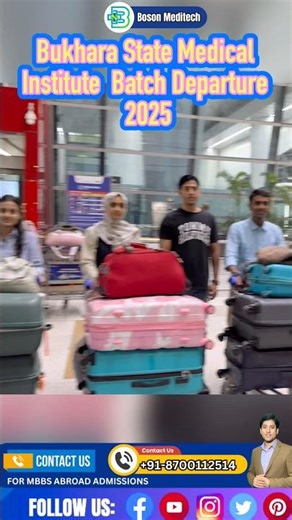 Bukhara State Medical University Batch Departure 2025 #mbbsinuzbekistan #mbbsabroad #studymbbsabroad