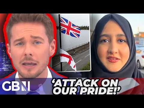 ‘If it offends you then LEAVE!’ | Alex Armstrong in SHOCK as Birmingham council BANS English flags