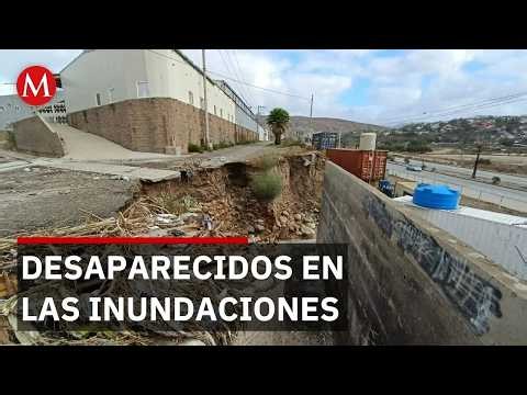 Lluvias inundan Tijuana y Ensenada, dejan 3 personas sin localizar