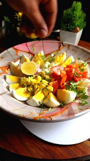 🤯🥚Bolied Egg🥗Salad | Egg Salad Recipe #shorts #boiledeggs #salad #food #fyp #viral #trending #recipe