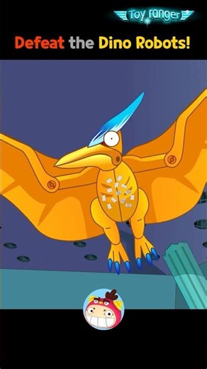 Dinosaur shows up 3 - Defeat the Dino Robots! | Toy Ranger | REDMON #shorts