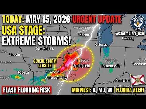 🚨 URGENT: Massive Storms Hitting USA Today! (Florida & Midwest Alert) | May 15, 2026