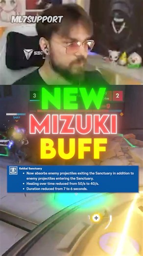 Mizuki’s BUFF actually mattered 🤯 #overwatch #gaming