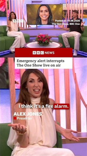 Emergency alert interrupts The One Show live on air. #EmergencyAlert #BBCNews