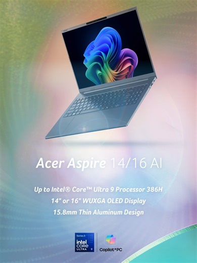 Discover the New Acer Aspire 14 and 16 AI Series