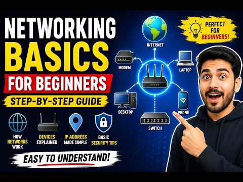 👉 Networking Basics for Beginners (Step-by-Step Guide) | Learn Computer Networking Fast