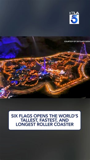 A new roller coaster is redefining what “extreme” means, breaking global records for height, speed and length. Full Story: https://ktla.com/news/theme-parks/worlds-tallest-fastest-roller-coaster-opens-and-it-can-be-seen-from-space/ | KTLA 5 News