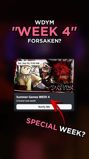 WDYM "WEEK 4" FORSAKEN? #roblox #forsaken #forsakenroblox