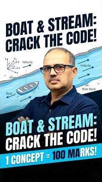 Boat & Stream Tricks 🔥 SBI PO/Clerk PYQ in Seconds 😱 Maths Shortcut 💯 | Amar Sir #shorts