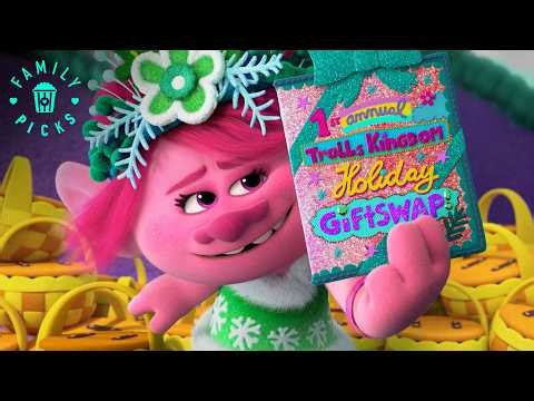 Poppy Launches the FIRST EVER Trolls Kingdom Secret Gift Swap! | Trolls: Holiday in Harmony