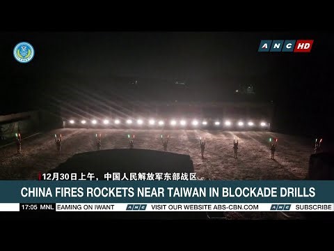 China fires rockets near Taiwan in blockade drills | ANC