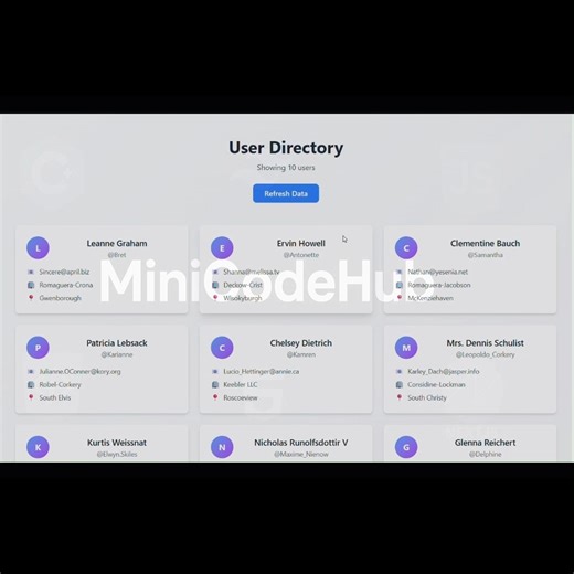 MiniCodeHub on Instagram: "Next js + Tailwind Skeleton Loading API UX #nextjs #tailwindcss #react #webdev #frontend Music: Jim Yosef – Eclipse Provided by NoCopyrightSounds (NCS) https://www.youtube.com/c/NoCopyrightSounds @nocopyrightsounds source code: https://github.com/MiniCodeHub/Nodejs-With-Tailwindcss/blob/main/src/pages/Skeleton Loader for API Data .tsx Build a smooth skeleton loader UI while data loads from an API 🚀💻 Learn useState, useEffect, conditional rendering, and animate-pulse 