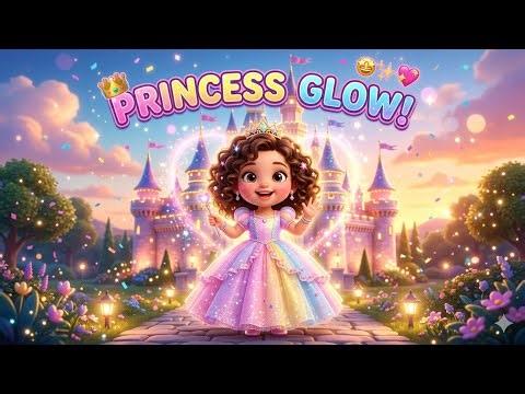 Princess Glow Song 👑✨ | Magical Dress-Up Adventure & princess girl 