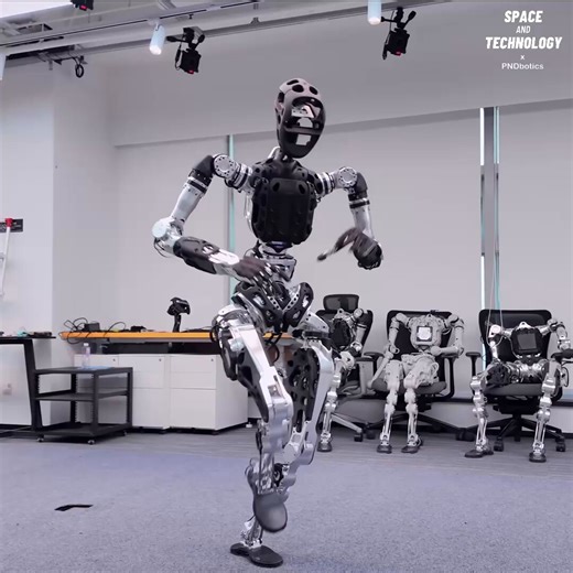 Adam, a full-size humanoid robot from PNDbotics, performed the energetic Charleston dance with impressive balance and control. It showed fast footwork, smooth turns, and natural arm and leg movements while staying perfectly stable. This proves modern humanoid robots can perform complex dance routines with high accuracy.