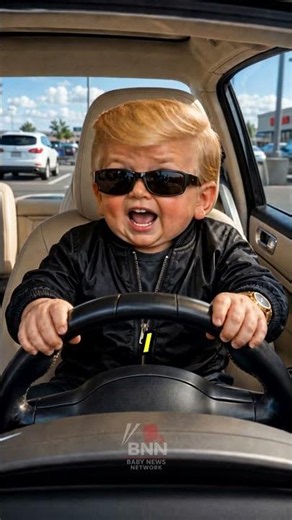 Baby Trump Drives For The First Time In 9 Years!