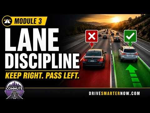 Which Lane Should I Use? And Why Left Lane Campers Cause Traffic | Module 3 | Drive Smarter Now