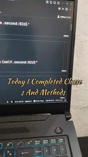 Classes, Methods & GitHub Updates in Python. || Day 18