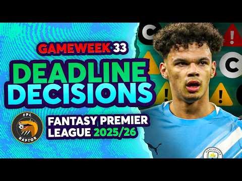 O'REILLY CAPTAIN? 🚨 | FPL GW33 FINAL THOUGHTS & FREE HIT TEAM 🍟 | Fantasy Premier League 2025/26