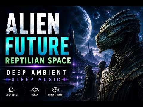 Alien Future Reptilian Space Ambience 👽 Deep Ambient Sleep Music for Relaxation #SleepMusic