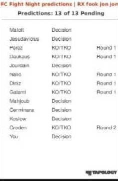 My Picks For UFC Edmonton