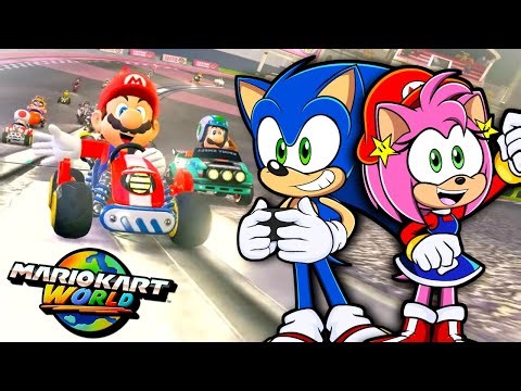 HERE WE GO!! - Sonic & Amy Play Mario Kart World