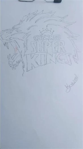 how draw to csk logo #viral #csk #dhoni#shorts #youtubeshorts #ytshorts #ipl2026 #drawing #art #msd