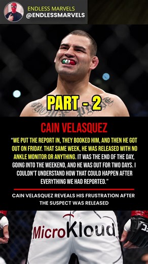 Cain Velasquez Reveals His Frustration After the Suspect Was Released 🔥 #ufc