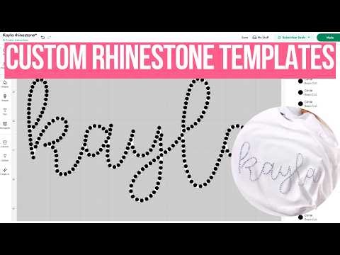 Custom Rhinestone Templates in Cricut Design Space (FREE) + Sure Cuts A Lot Tutorial