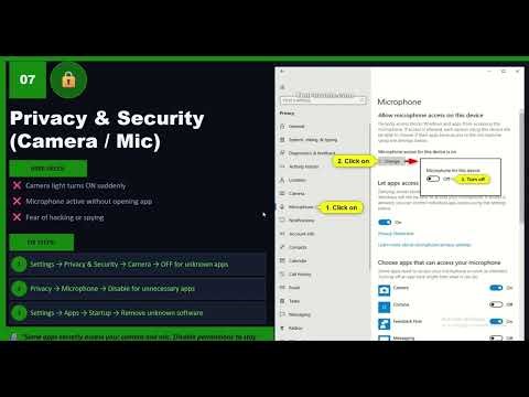 Stop Hackers! 🔒 Secure Your Laptop Camera & Microphone (Windows Guide)
