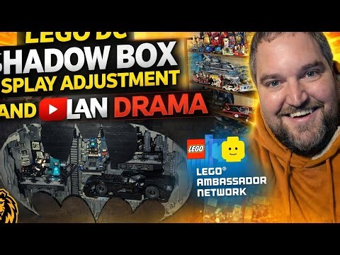 LEGO DC Shadow Box Display UPGRADE + LAN Drama Explained! 