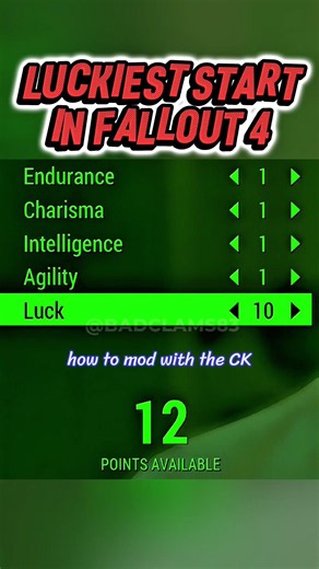 The luckiest start you can get in Fallout 4 🍀 #fallout4 #gaming #shorts