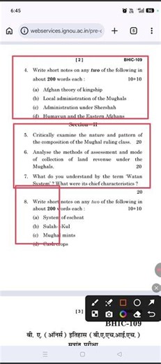 BHIC-109 Previous Year Questions | IGNOU 2026