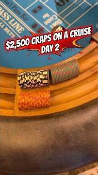 High Stakes Craps At Sea: Day 2 gambling on a cruise #casino #gambling